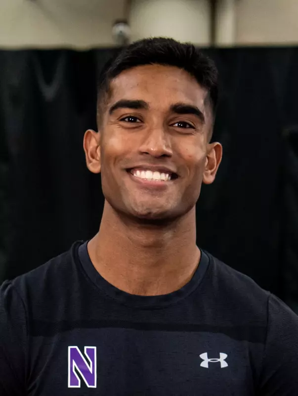 Saiprakash Goli during Northwestern Men’s Tennis Media Day at Combe Tennis Center on November 10, 2022 in Evanston, IL