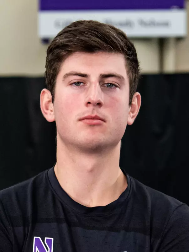 Steven Forman during Northwestern Men’s Tennis Media Day at Combe Tennis Center on November 10, 2022 in Evanston, IL