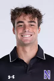 September 27, 2024, Evanston, IL: Members of the Northwestern Men’s Tennis team pose for photos as part of Internal Media Days at Combe Tennis Center in Evanston, IL on Friday, September 27, 2024. (Photo by Ryan Kuttler/Northwestern Athletics)