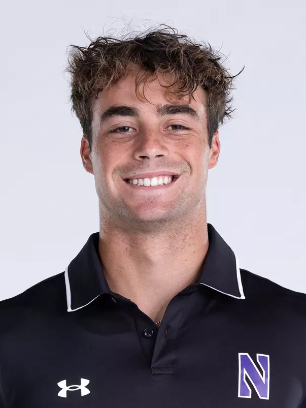 September 27, 2024, Evanston, IL: Members of the Northwestern Men’s Tennis team pose for photos as part of Internal Media Days at Combe Tennis Center in Evanston, IL on Friday, September 27, 2024. (Photo by Ryan Kuttler/Northwestern Athletics)