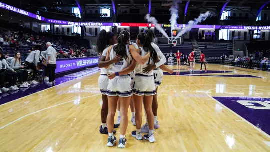 Women's Basketball Team Huddle