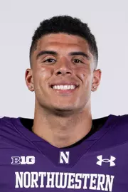 July 23, 2024, Evanston, IL: Members of the Northwestern Football team pose for photos as part of Internal Media Days at Walter Athletics Center in Evanston, IL on Tuesday, July 23, 2024. (Photo by Mary Grace Grabill/Northwestern Athletics)