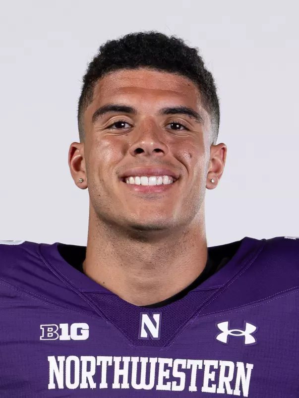 July 23, 2024, Evanston, IL: Members of the Northwestern Football team pose for photos as part of Internal Media Days at Walter Athletics Center in Evanston, IL on Tuesday, July 23, 2024. (Photo by Mary Grace Grabill/Northwestern Athletics)
