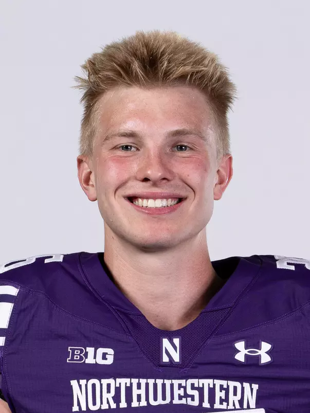 July 23, 2024, Evanston, IL: Members of the Northwestern Football team pose for photos as part of Internal Media Days at Walter Athletics Center in Evanston, IL on Tuesday, July 23, 2024. (Photo by Ryan Kuttler/Northwestern Athletics)
