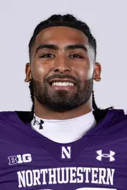 July 23, 2024, Evanston, IL: Members of the Northwestern Football team pose for photos as part of Internal Media Days at Walter Athletics Center in Evanston, IL on Tuesday, July 23, 2024. (Photo by Ryan Kuttler/Northwestern Athletics)
