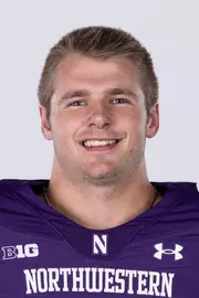 July 25, 2024, Evanston, IL: Members of the Northwestern Football team pose for photos as part of Internal Media Days at Walter Athletics Center in Evanston, IL on Thursday, July 25, 2024. (Photo by Griffin Quinn/Northwestern Athletics)