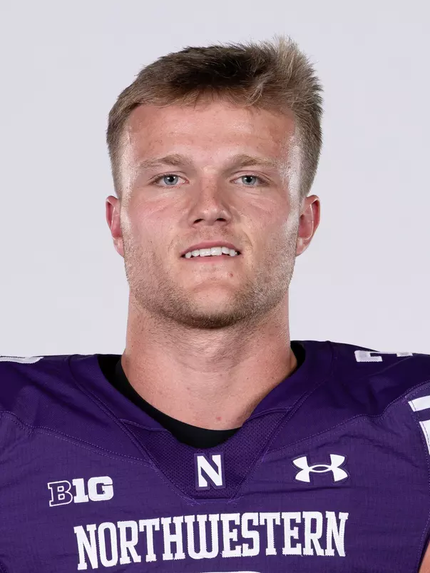 July 24, 2024, Evanston, IL: Members of the Northwestern Football team pose for photos as part of Internal Media Days at Walter Athletics Center in Evanston, IL on Wednesday, July 24, 2024. (Photo by Ryan Kuttler/Northwestern Athletics)