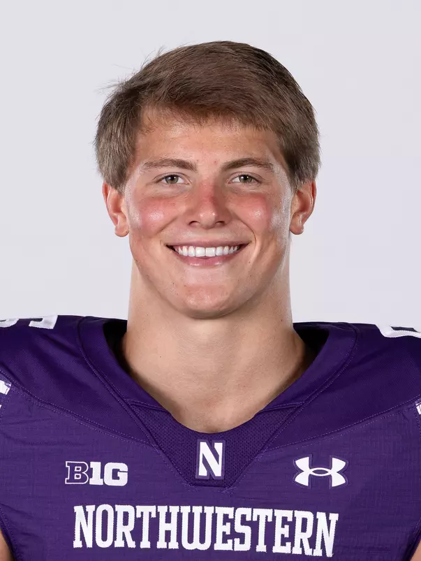 July 25, 2024, Evanston, IL: Members of the Northwestern Football team pose for photos as part of Internal Media Days at Walter Athletics Center in Evanston, IL on Thursday, July 25, 2024. (Photo by Griffin Quinn/Northwestern Athletics)