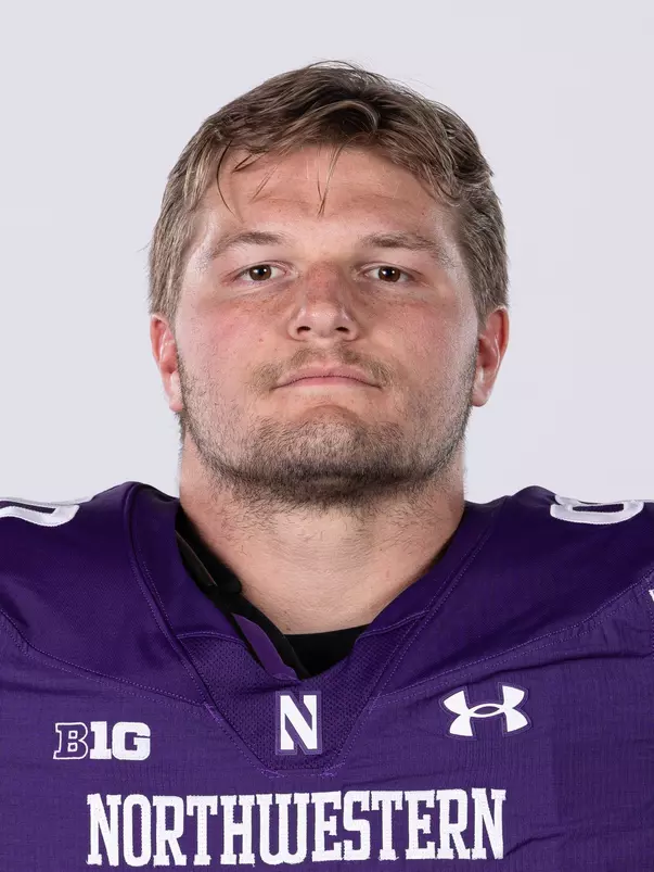 July 25, 2024, Evanston, IL: Members of the Northwestern Football team pose for photos as part of Internal Media Days at Walter Athletics Center in Evanston, IL on Thursday, July 25, 2024. (Photo by Griffin Quinn/Northwestern Athletics)