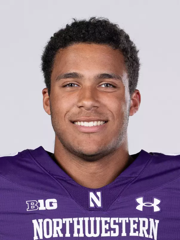 July 23, 2024, Evanston, IL: Members of the Northwestern Football team pose for photos as part of Internal Media Days at Walter Athletics Center in Evanston, IL on Tuesday, July 23, 2024. (Photo by Ryan Kuttler/Northwestern Athletics)