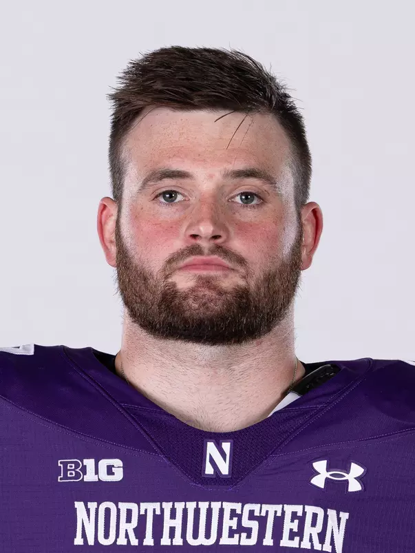 July 25, 2024, Evanston, IL: Members of the Northwestern Football team pose for photos as part of Internal Media Days at Walter Athletics Center in Evanston, IL on Thursday, July 25, 2024. (Photo by Griffin Quinn/Northwestern Athletics)