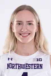 August 13, 2024, Evanston, IL: Members of Northwestern Volleyball pose for photos as part of Internal Media Day at Welsh-Ryan Arena in Evanston, IL on Tuesday, August 13, 2024. (Photo by Ryan Kuttler/Northwestern Athletics)