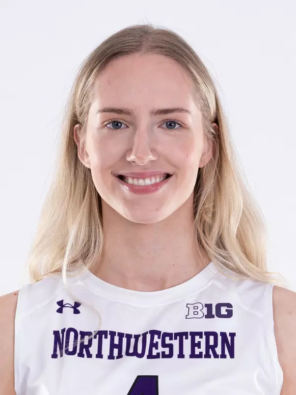August 13, 2024, Evanston, IL: Members of Northwestern Volleyball pose for photos as part of Internal Media Day at Welsh-Ryan Arena in Evanston, IL on Tuesday, August 13, 2024. (Photo by Ryan Kuttler/Northwestern Athletics)