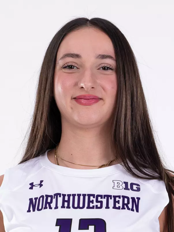 August 13, 2024, Evanston, IL: Members of Northwestern Volleyball pose for photos as part of Internal Media Day at Welsh-Ryan Arena in Evanston, IL on Tuesday, August 13, 2024. (Photo by Ryan Kuttler/Northwestern Athletics)