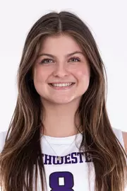August 13, 2024, Evanston, IL: Members of Northwestern Volleyball pose for photos as part of Internal Media Day at Welsh-Ryan Arena in Evanston, IL on Tuesday, August 13, 2024. (Photo by Ryan Kuttler/Northwestern Athletics)