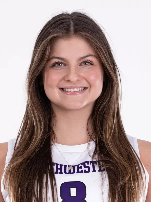 August 13, 2024, Evanston, IL: Members of Northwestern Volleyball pose for photos as part of Internal Media Day at Welsh-Ryan Arena in Evanston, IL on Tuesday, August 13, 2024. (Photo by Ryan Kuttler/Northwestern Athletics)