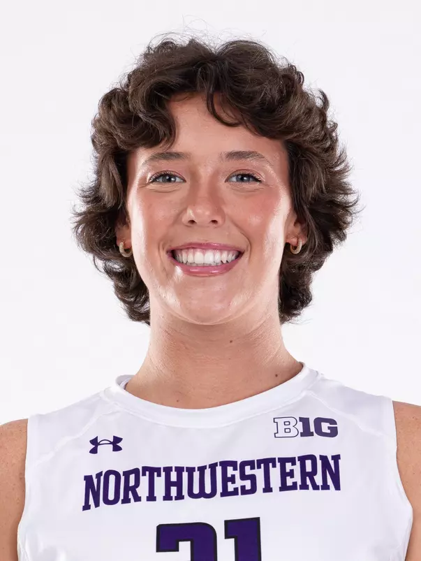 August 13, 2024, Evanston, IL: Members of Northwestern Volleyball pose for photos as part of Internal Media Day at Welsh-Ryan Arena in Evanston, IL on Tuesday, August 13, 2024. (Photo by Ryan Kuttler/Northwestern Athletics)
