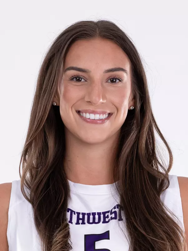 August 13, 2024, Evanston, IL: Members of Northwestern Volleyball pose for photos as part of Internal Media Day at Welsh-Ryan Arena in Evanston, IL on Tuesday, August 13, 2024. (Photo by Ryan Kuttler/Northwestern Athletics)