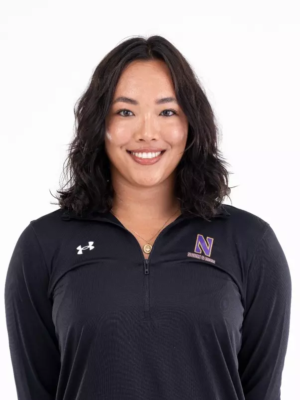 September 12, 2024, Evanston, IL: Members of the Northwestern Swimming and Diving team pose for photos as part of Internal Media Days at Norris Aquatic Center in Evanston, IL on Thursday, September 12, 2024. (Photo by Ryan Kuttler/Northwestern Athletics)