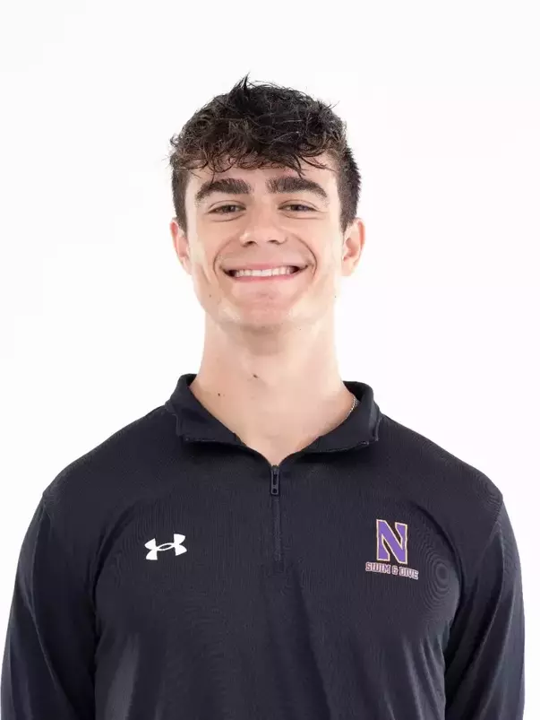 September 12, 2024, Evanston, IL: Members of the Northwestern Swimming and Diving team pose for photos as part of Internal Media Days at Norris Aquatic Center in Evanston, IL on Thursday, September 12, 2024. (Photo by Ryan Kuttler/Northwestern Athletics)