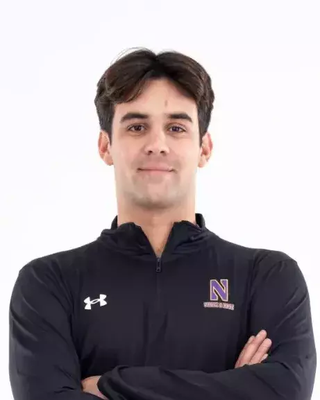 September 12, 2024, Evanston, IL: Members of the Northwestern Swimming and Diving team pose for photos as part of Internal Media Days at Norris Aquatic Center in Evanston, IL on Thursday, September 12, 2024. (Photo by Ryan Kuttler/Northwestern Athletics)