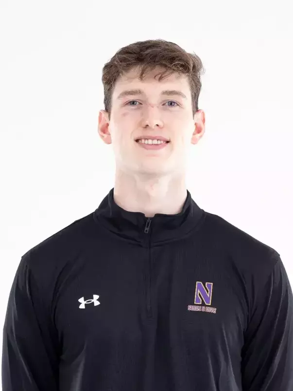 September 12, 2024, Evanston, IL: Members of the Northwestern Swimming and Diving team pose for photos as part of Internal Media Days at Norris Aquatic Center in Evanston, IL on Thursday, September 12, 2024. (Photo by Ryan Kuttler/Northwestern Athletics)