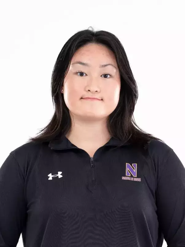 September 12, 2024, Evanston, IL: Members of the Northwestern Swimming and Diving team pose for photos as part of Internal Media Days at Norris Aquatic Center in Evanston, IL on Thursday, September 12, 2024. (Photo by Ryan Kuttler/Northwestern Athletics)