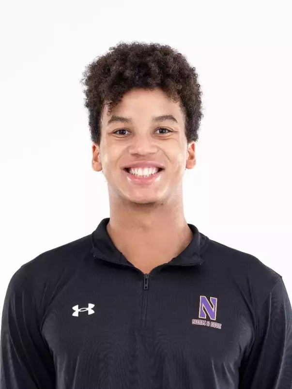 September 12, 2024, Evanston, IL: Members of the Northwestern Swimming and Diving team pose for photos as part of Internal Media Days at Norris Aquatic Center in Evanston, IL on Thursday, September 12, 2024. (Photo by Ryan Kuttler/Northwestern Athletics)