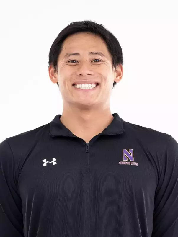 September 12, 2024, Evanston, IL: Members of the Northwestern Swimming and Diving team pose for photos as part of Internal Media Days at Norris Aquatic Center in Evanston, IL on Thursday, September 12, 2024. (Photo by Ryan Kuttler/Northwestern Athletics)