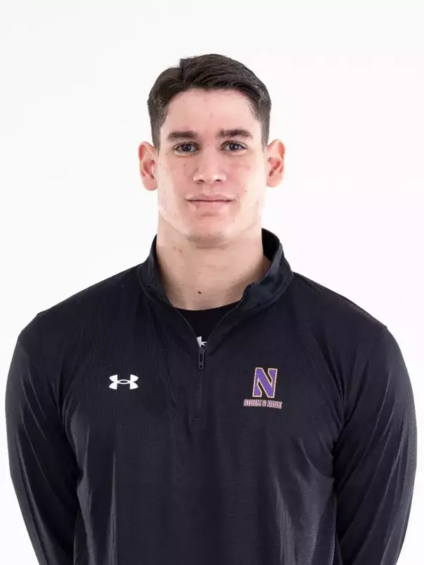 September 12, 2024, Evanston, IL: Members of the Northwestern Swimming and Diving team pose for photos as part of Internal Media Days at Norris Aquatic Center in Evanston, IL on Thursday, September 12, 2024. (Photo by Ryan Kuttler/Northwestern Athletics)