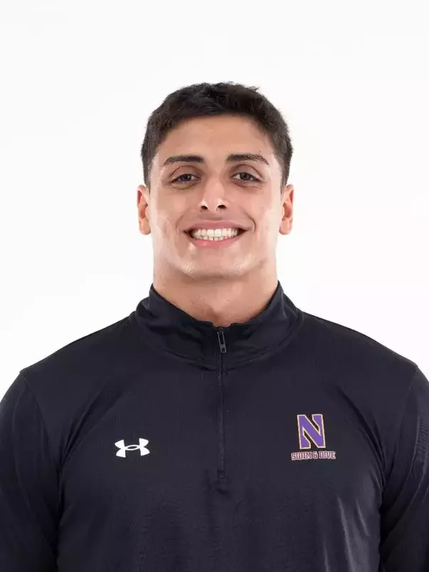 September 12, 2024, Evanston, IL: Members of the Northwestern Swimming and Diving team pose for photos as part of Internal Media Days at Norris Aquatic Center in Evanston, IL on Thursday, September 12, 2024. (Photo by Ryan Kuttler/Northwestern Athletics)