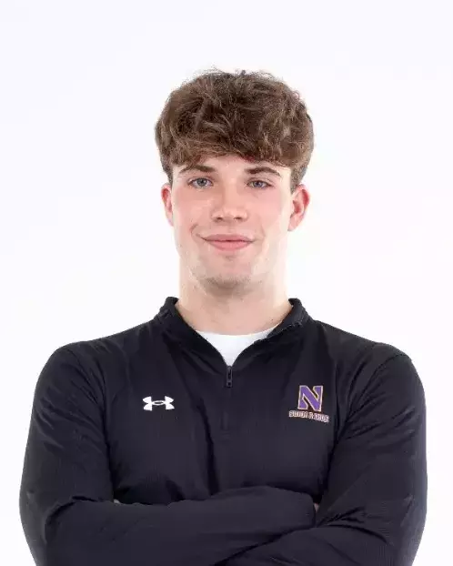 September 12, 2024, Evanston, IL: Members of the Northwestern Swimming and Diving team pose for photos as part of Internal Media Days at Norris Aquatic Center in Evanston, IL on Thursday, September 12, 2024. (Photo by Ryan Kuttler/Northwestern Athletics)