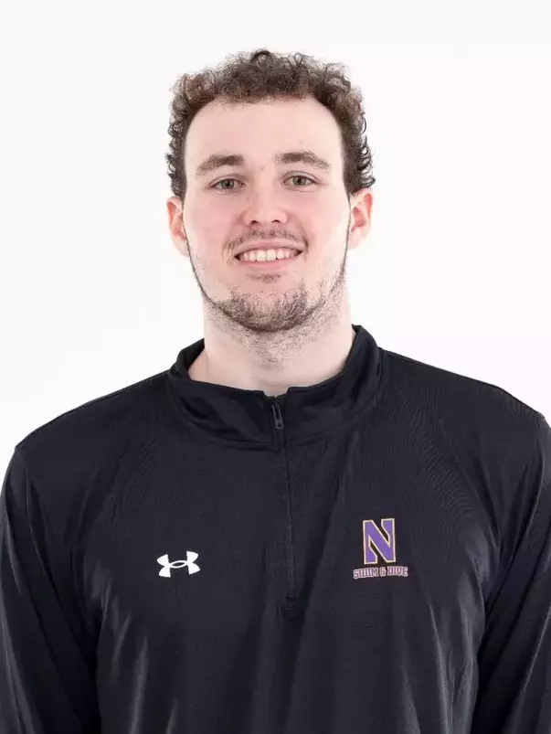 September 12, 2024, Evanston, IL: Members of the Northwestern Swimming and Diving team pose for photos as part of Internal Media Days at Norris Aquatic Center in Evanston, IL on Thursday, September 12, 2024. (Photo by Ryan Kuttler/Northwestern Athletics)