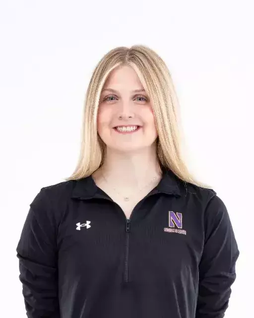 September 12, 2024, Evanston, IL: Members of the Northwestern Swimming and Diving team pose for photos as part of Internal Media Days at Norris Aquatic Center in Evanston, IL on Thursday, September 12, 2024. (Photo by Ryan Kuttler/Northwestern Athletics)
