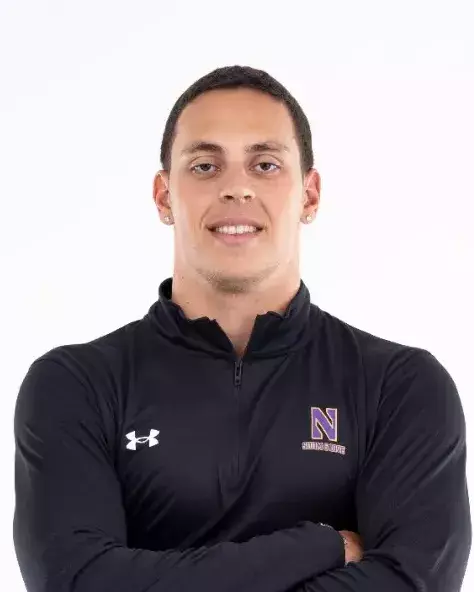 September 12, 2024, Evanston, IL: Members of the Northwestern Swimming and Diving team pose for photos as part of Internal Media Days at Norris Aquatic Center in Evanston, IL on Thursday, September 12, 2024. (Photo by Ryan Kuttler/Northwestern Athletics)