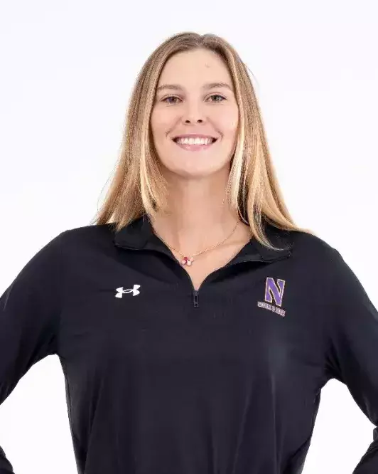 September 12, 2024, Evanston, IL: Members of the Northwestern Swimming and Diving team pose for photos as part of Internal Media Days at Norris Aquatic Center in Evanston, IL on Thursday, September 12, 2024. (Photo by Ryan Kuttler/Northwestern Athletics)