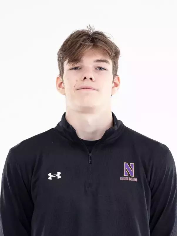 September 12, 2024, Evanston, IL: Members of the Northwestern Swimming and Diving team pose for photos as part of Internal Media Days at Norris Aquatic Center in Evanston, IL on Thursday, September 12, 2024. (Photo by Ryan Kuttler/Northwestern Athletics)