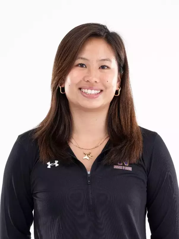 September 12, 2024, Evanston, IL: Members of the Northwestern Swimming and Diving team pose for photos as part of Internal Media Days at Norris Aquatic Center in Evanston, IL on Thursday, September 12, 2024. (Photo by Ryan Kuttler/Northwestern Athletics)