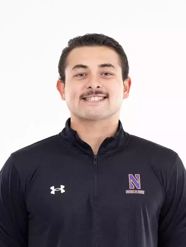 September 12, 2024, Evanston, IL: Members of the Northwestern Swimming and Diving team pose for photos as part of Internal Media Days at Norris Aquatic Center in Evanston, IL on Thursday, September 12, 2024. (Photo by Ryan Kuttler/Northwestern Athletics)