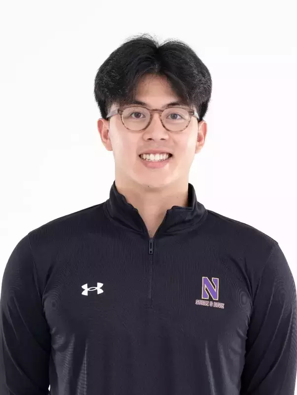 September 12, 2024, Evanston, IL: Members of the Northwestern Swimming and Diving team pose for photos as part of Internal Media Days at Norris Aquatic Center in Evanston, IL on Thursday, September 12, 2024. (Photo by Ryan Kuttler/Northwestern Athletics)