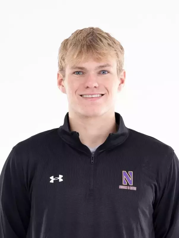 September 12, 2024, Evanston, IL: Members of the Northwestern Swimming and Diving team pose for photos as part of Internal Media Days at Norris Aquatic Center in Evanston, IL on Thursday, September 12, 2024. (Photo by Ryan Kuttler/Northwestern Athletics)