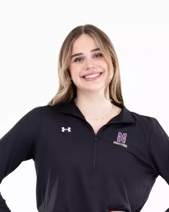 September 12, 2024, Evanston, IL: Members of the Northwestern Swimming and Diving team pose for photos as part of Internal Media Days at Norris Aquatic Center in Evanston, IL on Thursday, September 12, 2024. (Photo by Ryan Kuttler/Northwestern Athletics)