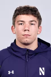 October 15, 2025, Evanston, IL: Members of the Northwestern Wrestling team pose for photos as part of Internal Media Days at Welsh-Ryan Arena in Evanston, IL on Wednesday, October 15, 2025. (Photo by Ryan Kuttler/Northwestern Athletics)