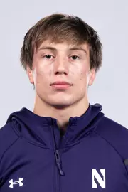 October 15, 2025, Evanston, IL: Members of the Northwestern Wrestling team pose for photos as part of Internal Media Days at Welsh-Ryan Arena in Evanston, IL on Wednesday, October 15, 2025. (Photo by Ryan Kuttler/Northwestern Athletics)