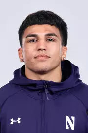 October 15, 2025, Evanston, IL: Members of the Northwestern Wrestling team pose for photos as part of Internal Media Days at Welsh-Ryan Arena in Evanston, IL on Wednesday, October 15, 2025. (Photo by Ryan Kuttler/Northwestern Athletics)