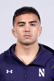 October 15, 2025, Evanston, IL: Members of the Northwestern Wrestling team pose for photos as part of Internal Media Days at Welsh-Ryan Arena in Evanston, IL on Wednesday, October 15, 2025. (Photo by Ryan Kuttler/Northwestern Athletics)