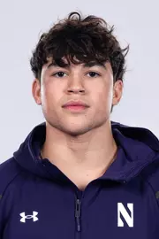 October 15, 2025, Evanston, IL: Members of the Northwestern Wrestling team pose for photos as part of Internal Media Days at Welsh-Ryan Arena in Evanston, IL on Wednesday, October 15, 2025. (Photo by Ryan Kuttler/Northwestern Athletics)