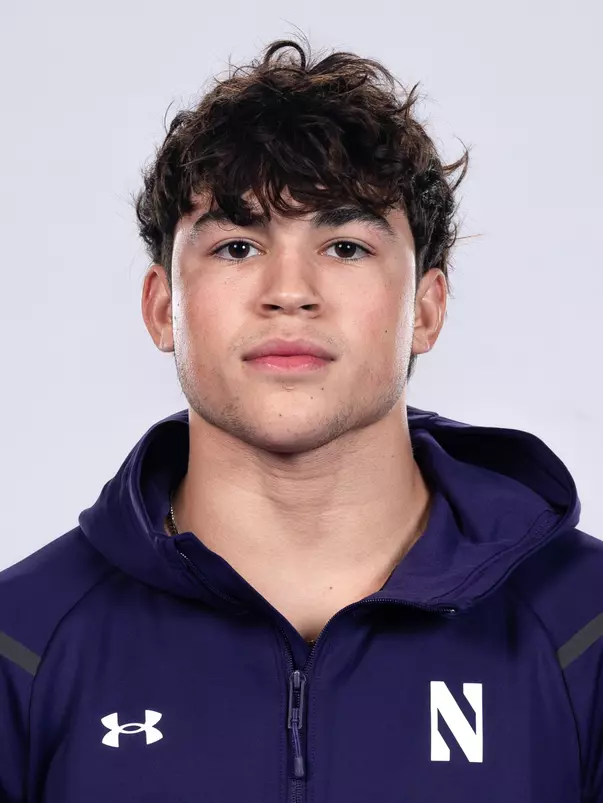 October 15, 2025, Evanston, IL: Members of the Northwestern Wrestling team pose for photos as part of Internal Media Days at Welsh-Ryan Arena in Evanston, IL on Wednesday, October 15, 2025. (Photo by Ryan Kuttler/Northwestern Athletics)