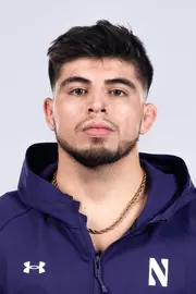 October 15, 2025, Evanston, IL: Members of the Northwestern Wrestling team pose for photos as part of Internal Media Days at Welsh-Ryan Arena in Evanston, IL on Wednesday, October 15, 2025. (Photo by Ryan Kuttler/Northwestern Athletics)