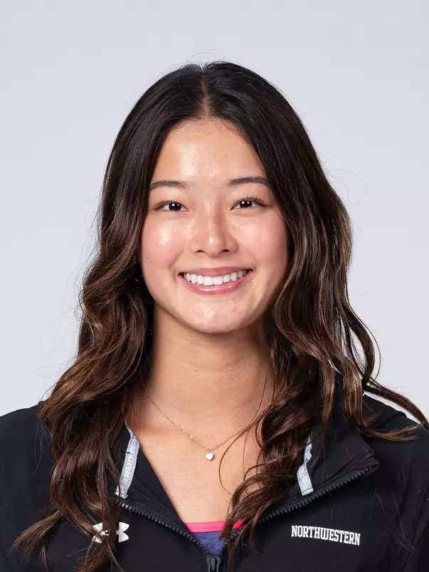 September 10, 2025, Evanston, IL: Members of the Northwestern Swimming and Diving team pose for photos as part of Internal Media Days at Patten Gymnasium in Evanston, IL on Wednesday, September 10, 2025. (Photo by Charlotte Gottfried/Northwestern Athletics)